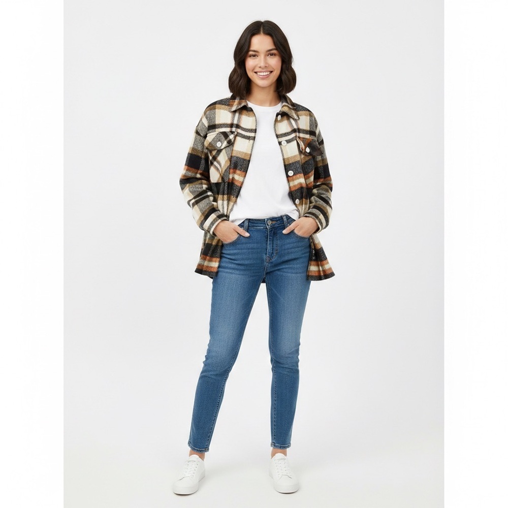 SHEIN Multicolor Plaid Shirt - Picture 2 of 5